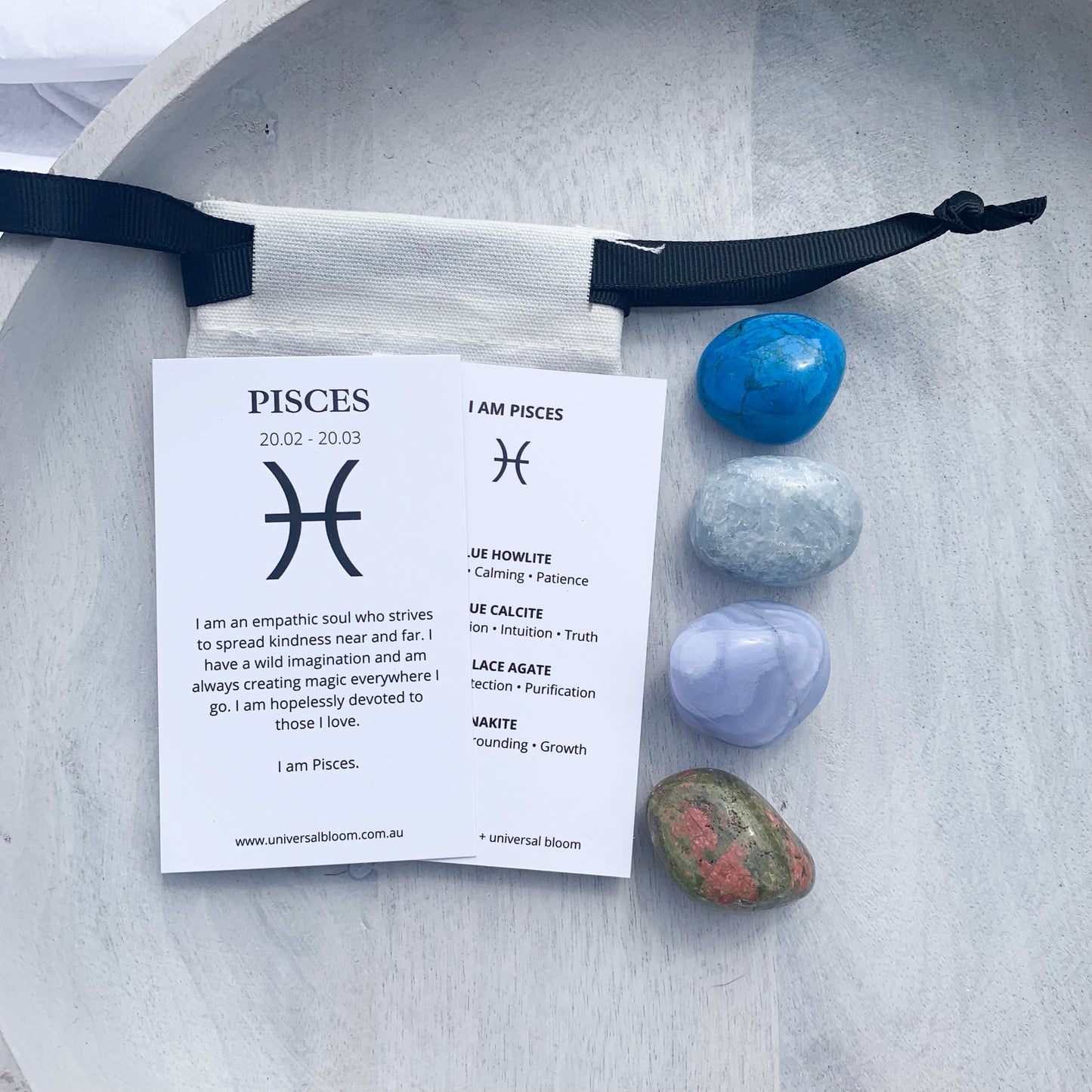 Pisces ~ Zodiac Crystal Kit