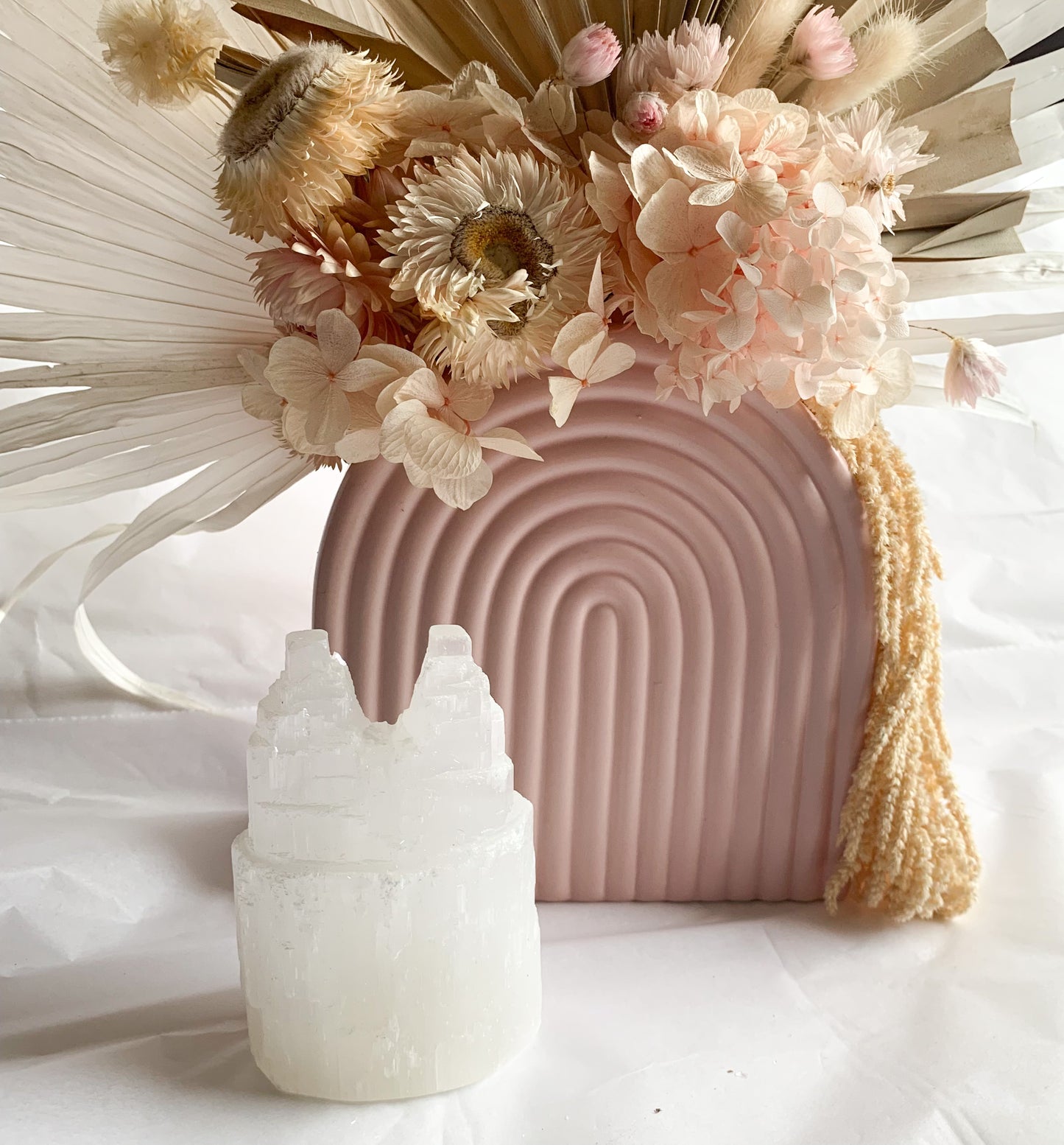 Selenite Twin Tower