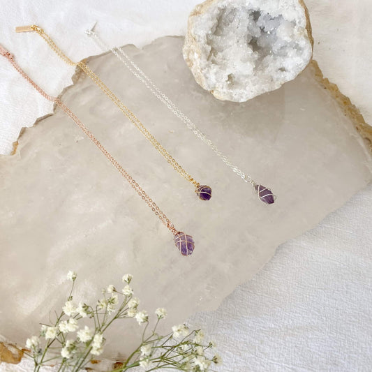 Amethyst Silver 18”