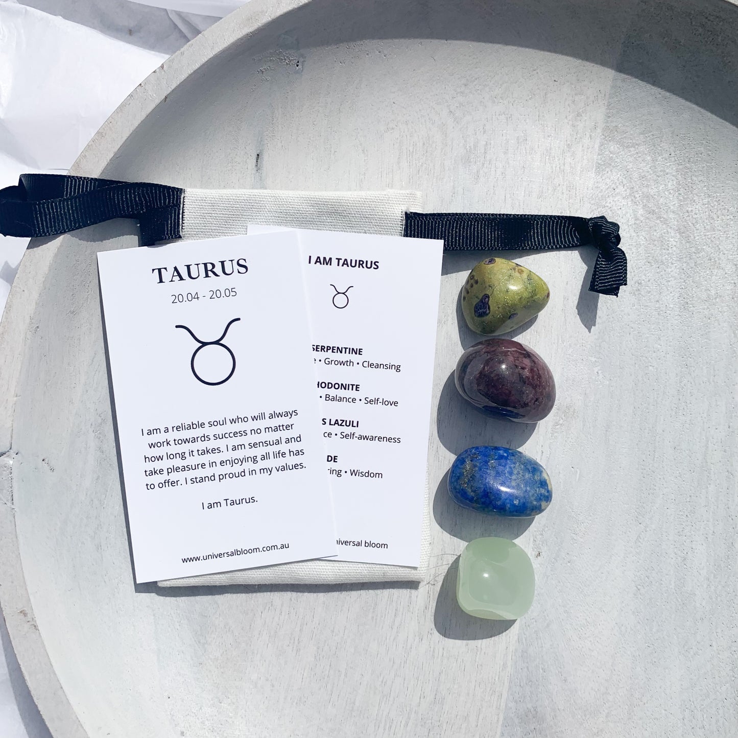 Taurus ~ Zodiac Crystal Kit