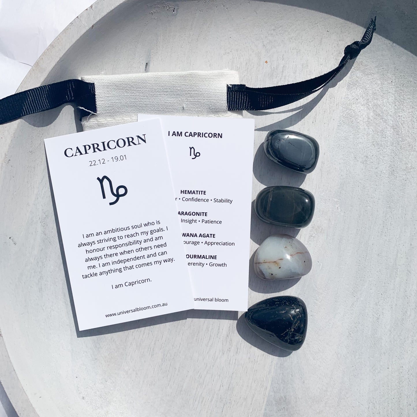 Capricorn ~ Zodiac Crystal Kit