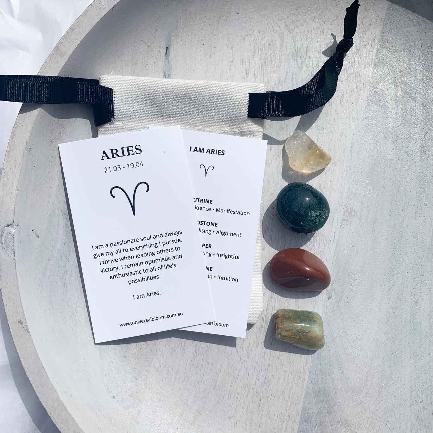 Aries ~ Zodiac Crystal Kit