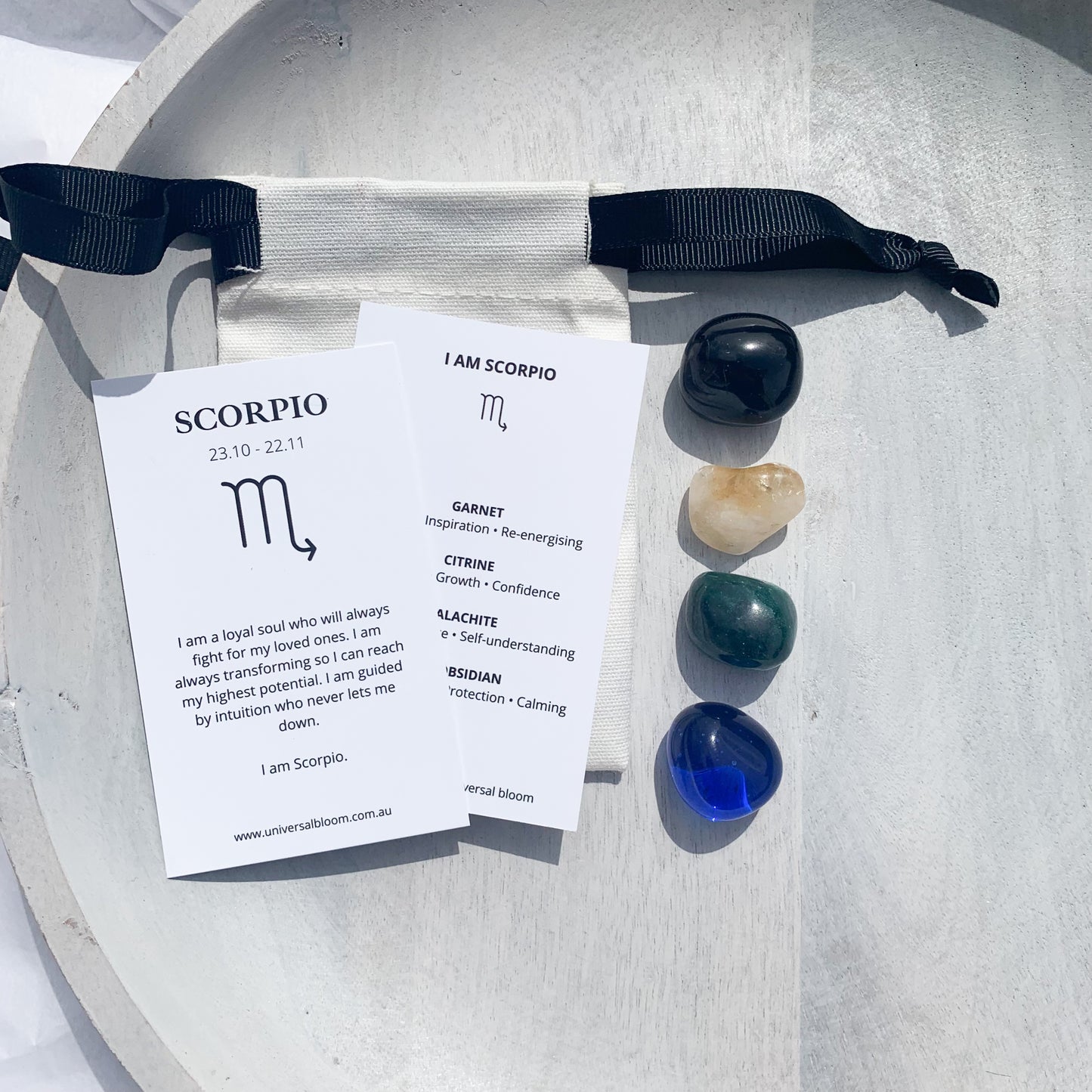 Scorpio ~ Zodiac Crystal Kit